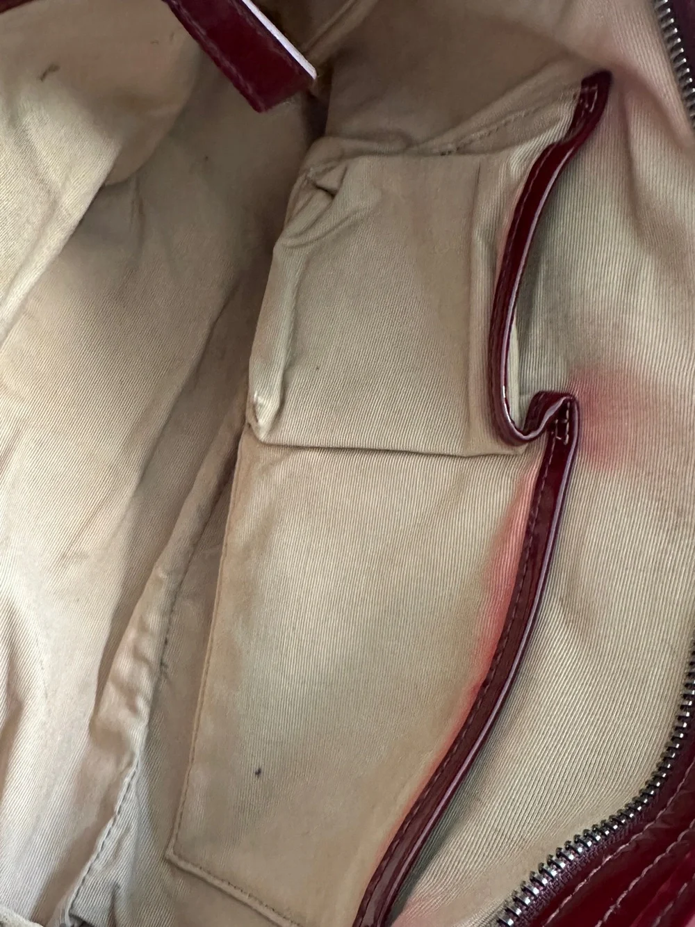 Burberry vintage - Beige Nova Check Shoulder Bag with Burgundy Trim